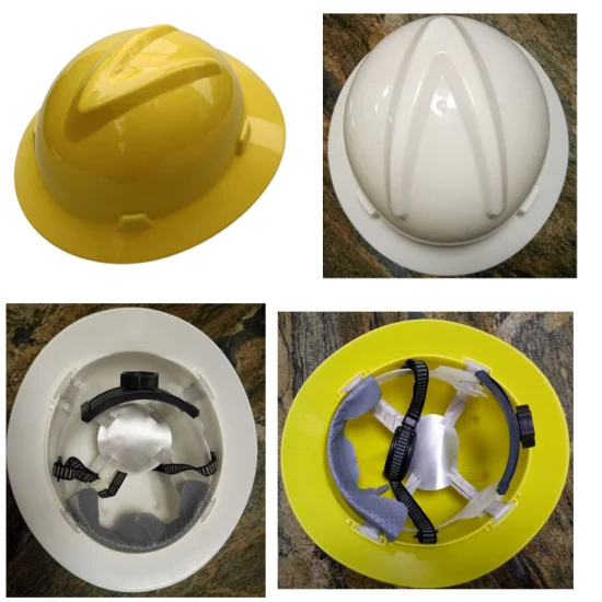 Casque industriel de protection de tête de construction en ABS et plastique de protection de sécurité