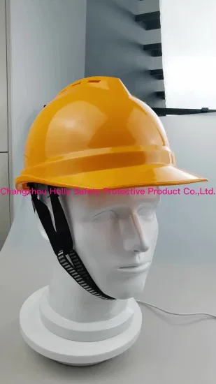 Casque de sécurité de travail avec ventilations/casque rigide en matériau ABS pour la protection de la tête